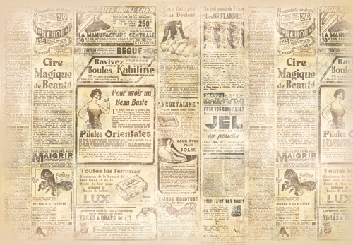 Рисовая бумага для декупажа Старая газета, текст, Stamperia DFS157, купить- магазин АртДекупаж